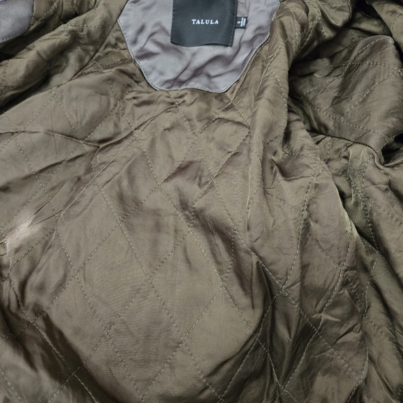 TALULA Aritzia Floral and Skull Embroidered Green Bomber Jacket. Small - Picture 13 of 16